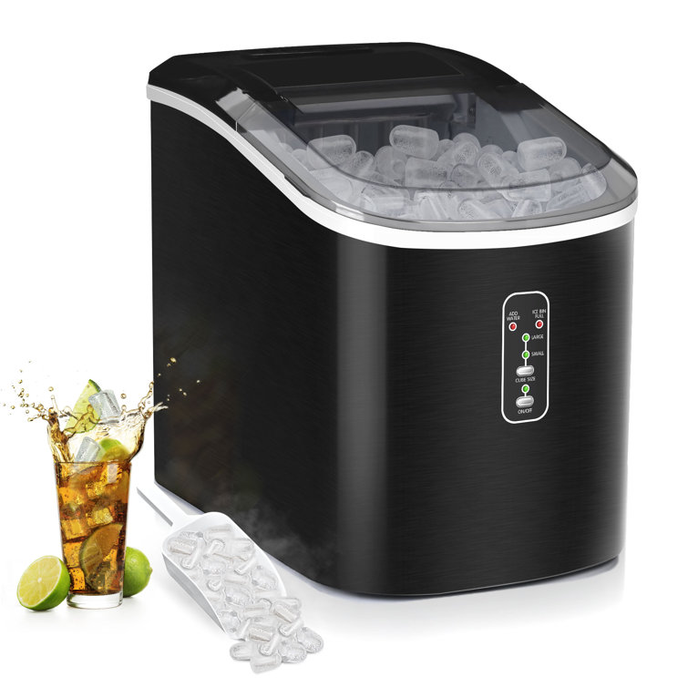 Simzlife 26 Lb. Daily Production Bullet Clear Ice Portable Ice 